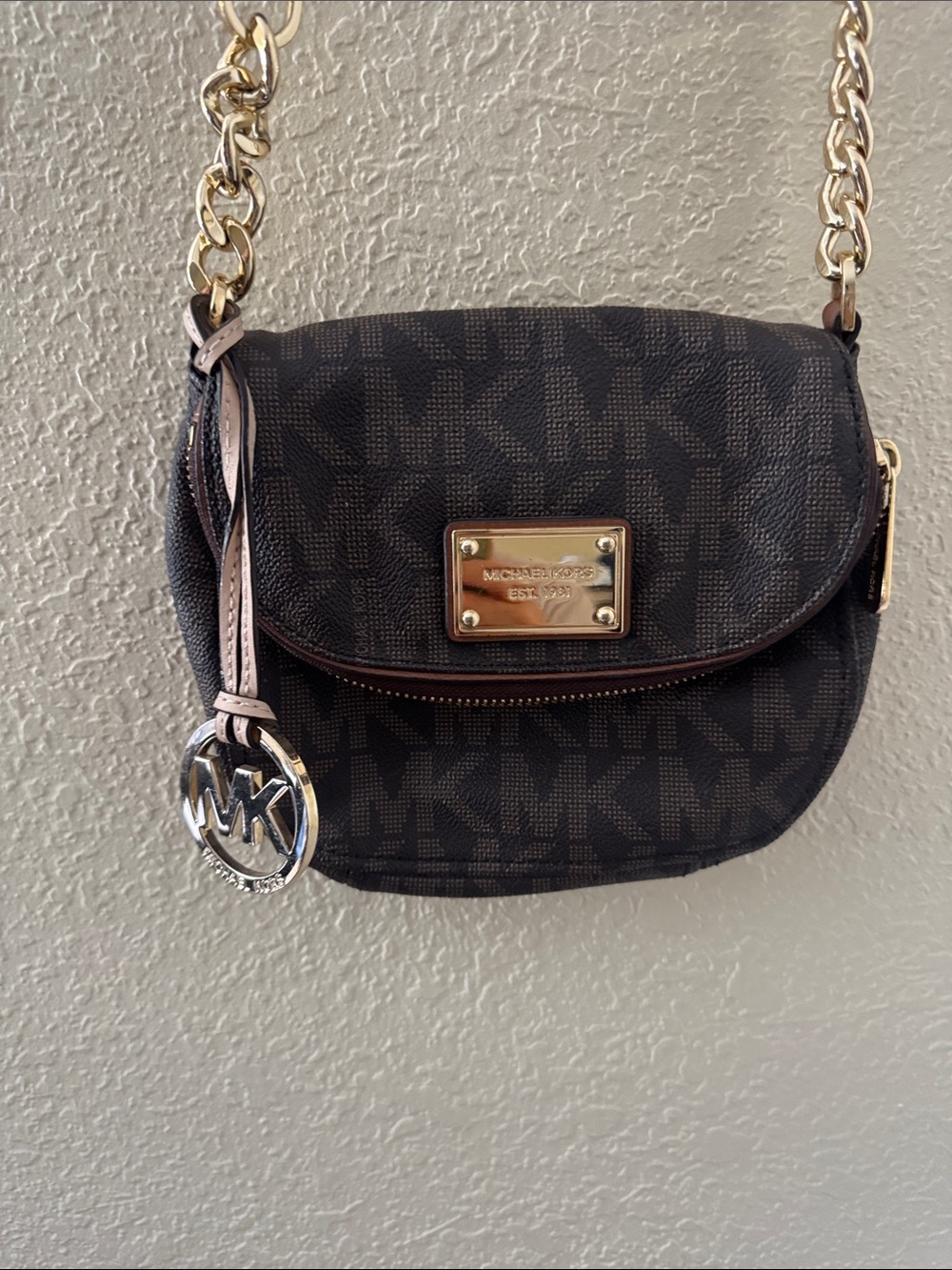 Michael Kors Brown Signature Crossbody Bag
